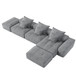 Modern Oversized Diy Combination Modular Sectional Sofa With Pillows