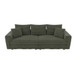 4 Seat Sofa, Modern Comfy Upholstered Sofa Cloud Couch, Deep Seat Couches With Soft Pillows
