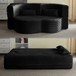Floor Convertible Sleeper Sofa Bed With 2 Pillows