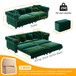 3 In 1 Convertible Sleeper Sofa Bed With Movable Ottoman