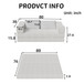 3 Seat Folding Floor Couch & King Size Bed Mattress