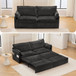 Pull Out Sofa Bed, Corduroy Convertible Sleeper Sofa Couch, Side Storage, And USB / C - Type Charging Ports Chair