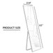 Aluminum Frame Minimalist Mirror, Bathroom Bedroom Wall Mirror, Elevating Contemporary Interiors, Can Be Wall Mounted Or Opened As A Standing Mirror - Black