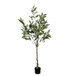 5Ft Realistic Artificial Eucalyptus Tree In Pot With Lush Leaves For Home Office Decor - Green Leaves