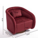 Swivel Accent Chair With 360 Degree Rotating
