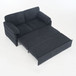 Convertible Pull Out Sofa Bed Queen Size, 3 In 1 With Side Storage