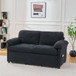 Convertible Pull Out Sofa Bed Queen Size, 3 In 1 With Side Storage