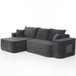 L-Shaped Sectional Sofa Couch With Chaise, Extra Deep Seats