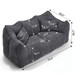 Comfortable Dual Beanbag Chair With High Resilience Foam Core For 2 People