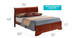 Upholstered Panel Sleigh Bed Design
