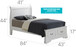 Upholstered Panel Sleigh Bed Design