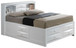 Modern Design Storage Bed With Bookcase Headboard