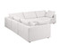 1100 - 5-Piece L-Shaped Sectional - Pearl