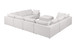 1100 - 9-Piece U-Shaped Sectional In Italian Fabric - Pearl
