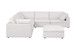1100 - 6-Piece L-Shaped Sectional - Pearl