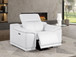 2679 - Power Reclining Chair With Power Headrest In Genuine Leather - Beige