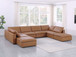 1100 - Top-Grain Italian Leather 8-Piece Sectional With Chaise