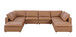 1100 - Top-Grain Italian Leather 8-Piece Sectional With Chaise