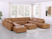 1100 - Top-Grain Italian Leather 11-Piece Sectional With Chaise