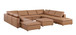 1100 - Top-Grain Italian Leather 11-Piece Sectional With Chaise