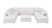 1100 - Top-Grain Italian Leather 11-Piece Sectional With Chaise