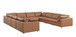1100 - 10-Piece U-Shaped Sectional In Top-Grain Italian Leather