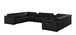 2679 - 10-Piece U-Shaped Power Reclining Sectional In Genuine Leather (4 Recliners) - Dark Gray