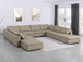 1100 - 10-Piece U-Shaped Sectional With Chaise In Top-Grain Italian Leather