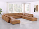 1100 - 10-Piece U-Shaped Sectional With Chaise In Top-Grain Italian Leather