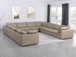 1100 - 11-Piece U-Shaped Sectional In Top-Grain Italian Leather