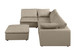 1100 - 5-Piece Left Arm Facing 3-Seat Sectional (Top-Grain Italian Leather)