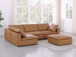 1100 - 5-Piece Left Arm Facing 3-Seat Sectional (Top-Grain Italian Leather)