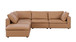 1100 - 5-Piece 4-Seat Sectional (Top-Grain Italian Leather)