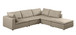 1100 - 5-Piece Right Arm Facing 3-Seat Sectional (Top-Grain Italian Leather)
