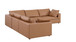 1100 - 5-Piece L-Shaped Sectional (Top-Grain Italian Leather)