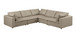 1100 - 5-Piece L-Shaped Sectional (Top-Grain Italian Leather)