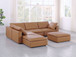 1100 - 6-Piece Left Arm Facing 3-Seat Sectional (Top-Grain Italian Leather)
