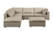 1100 - 6-Piece Left Arm Facing 3-Seat Sectional (Top-Grain Italian Leather)