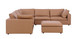 1100 - 6-Piece L-Shaped Sectional (Top-Grain Italian Leather)