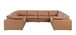 1100 - 8-Piece U-Shaped Sectional In Top-Grain Italian Leather