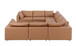 1100 - 8-Piece U-Shaped Sectional In Top-Grain Italian Leather
