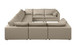 1100 - 8-Piece U-Shaped Sectional In Top-Grain Italian Leather