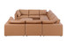 1100 - 9-Piece U-Shaped Sectional In Top-Grain Italian Leather