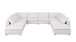 1100 - 10-Piece U-Shaped Sectional In Italian Fabric