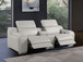 1116 - 3-Piece Modular Power Reclining Console Loveseat In With 2 Power Recliners & Power Headrests