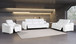 1116 - 6-Piece Modular Power Reclining Sofa, Loveseat & Chair Set In With 6 Power Recliners & Power Headrests