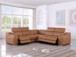 1116 - 5-Piece L-Shaped Sectional Sofa In With 3 Power Recliners & Power Headrests