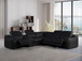 1116 - 6-Piece L-Shaped Sectional Sofa In With 3 Power Recliners & Power Headrests