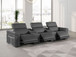1126 - 5-Piece Modular Power Reclining Sofa In With 3 Power Recliners & Power Headrests