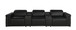 1126 - 5-Piece Modular Power Reclining Sofa In With 3 Power Recliners & Power Headrests